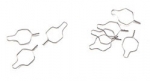 DYNAFLEX STAINLESS STEEL<BR> LIGATURE TIES, SHORT, 0.01