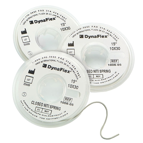 DYNAFLEX COATED NITI OPEN COIL<BR> & NITI CLOSED COIL SPRING