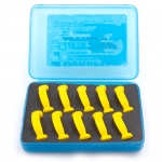 QWIKSTRIPS IPR <BR> CURVED <BR> REFILLS 10PK, SUPER FINE, YELLOW