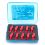 QWIKSTRIPS IPR <BR> CURVED <BR> REFILLS 10PK, FINE, RED