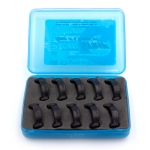 QWIKSTRIPS IPR <BR> CURVED <BR> REFILLS 10PK, EXTRA COARSE, BLACK