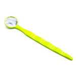 DYNAFLEX COLORED DISPOSABLE MOUTH MIRRORS, NEON GREEN