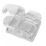 CLEARTEK MBT .022<BR> STANDARD SIZE <BR> INDIVIDUAL BRACKETS, MANDIBULAR UNIVERSAL, ANTERIORS