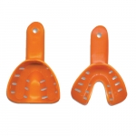 DISPOSABLE IMPRESSION TRAYS , #2 X-SMALL (ORANGE), LOWER - 50PK