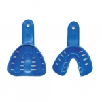 DISPOSABLE IMPRESSION TRAYS , #3 SMALL (BLUE), UPPER - 50PK