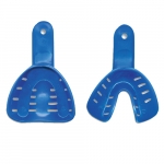 DISPOSABLE IMPRESSION TRAYS , #3 SMALL (BLUE), LOWER - 50PK
