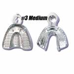 ALUMINUM IMPRESSION TRAY , #3 MEDIUM, LOWER