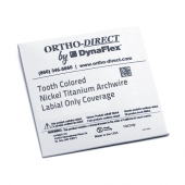 TOOTH COLORED NICKEL TITANIUM WIRE <BR> LABIAL ONLY COVERAGE<BR>10 PACK