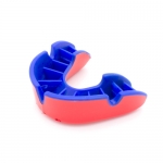 OPRO SELF FIT MOUTHGUARDS <BR> "SILVER" (NO BRACES), JUNIOR, RED/BLUE