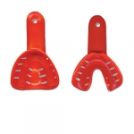DISPOSABLE IMPRESSION TRAYS, #1 PEDO (RED), UPPER - 50PK