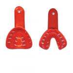 DISPOSABLE IMPRESSION TRAYS , #1 PEDO (RED), LOWER - 50PK