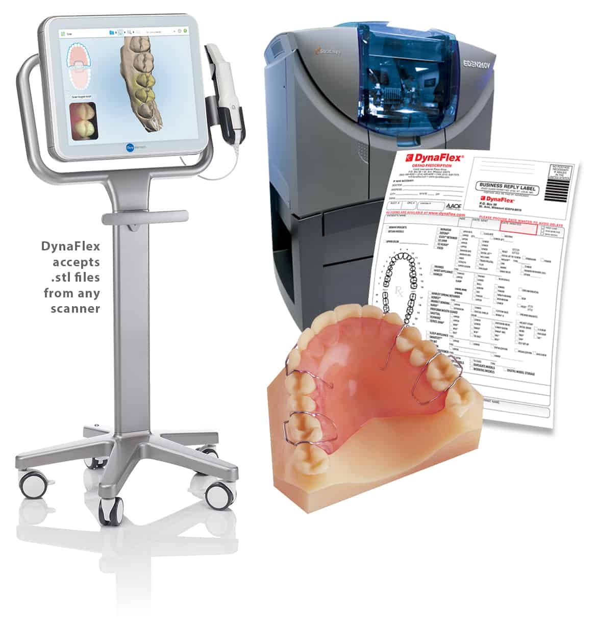 DynaFlex Accepts .stl files from any scanner